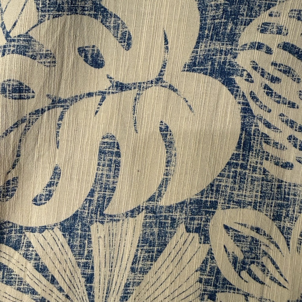 Men’s Island Republic Blue White Floral Hawaiian Resort Wear Silk Men's Shirt XL - Picture 9 of 9